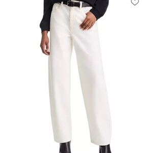 Frame low slung barrel jeans